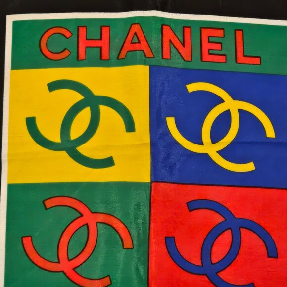 Vintage CHANEL CC Squares Scarf - Picture 3 of 7